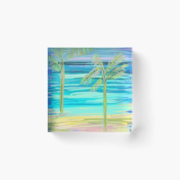 Item preview, Palmera en tonos pastel designed and sold by lilysuzy.