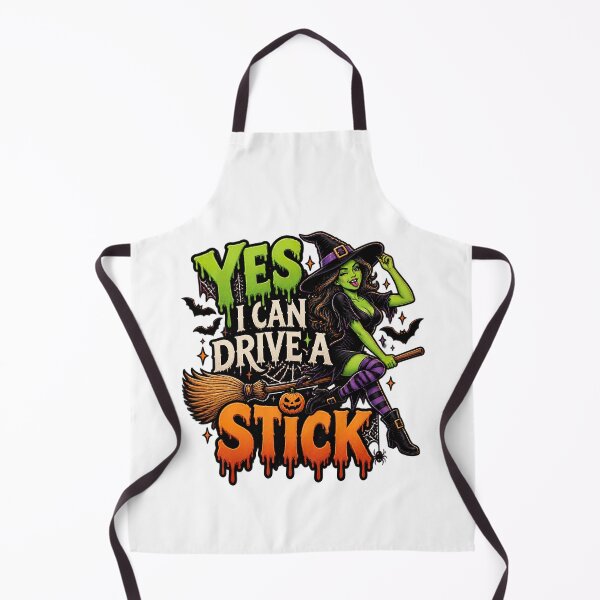 Item preview, Yes I Can Drive A Stick, Halloween Humor designed and sold by graphic-genie.