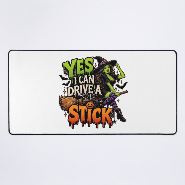 Item preview, Yes I Can Drive A Stick, Halloween Humor designed and sold by graphic-genie.