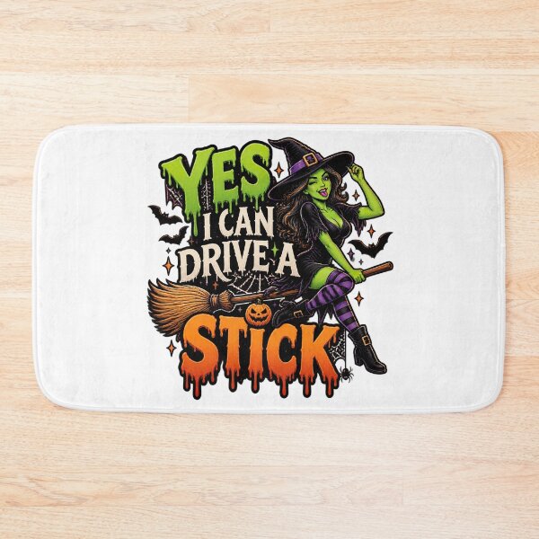 Item preview, Yes I Can Drive A Stick, Halloween Humor designed and sold by graphic-genie.