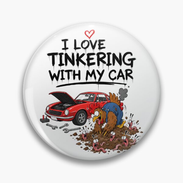 Item preview, I Love Tinkering With My Car Funny Rooster Mechanic designed and sold by Nela-&-Lena.