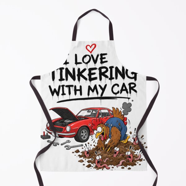 Item preview, I Love Tinkering With My Car Funny Rooster Mechanic designed and sold by Nela-&-Lena.