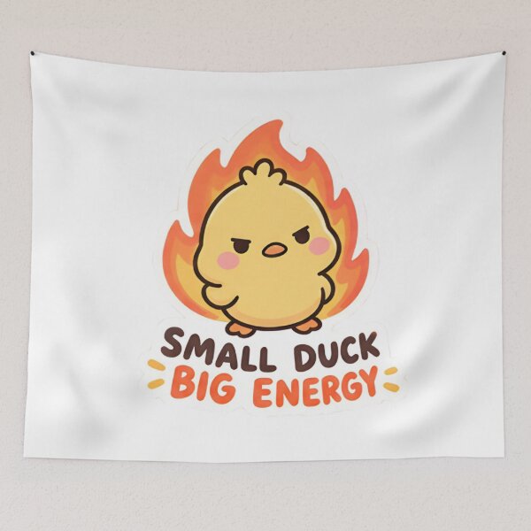 Item preview, Small Duck Big Energy - Angry Fire Duckling designed and sold by Duck lovers.