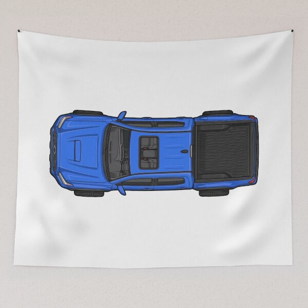 Item preview, Tacoma Truck Voodoo Blue Top-Down Illustration designed and sold by VenZolic.