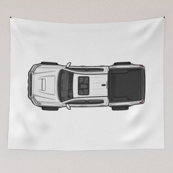 Item preview, Tacoma Truck White Top-Down Illustration designed and sold by VenZolic.