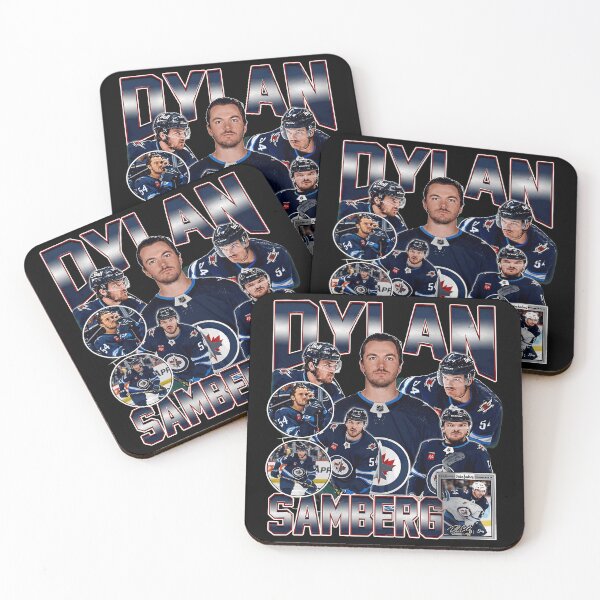 Item preview, Dylan Samberg Winnipeg Jets Hockey Retro Vintage  designed and sold by MatthewA631970.