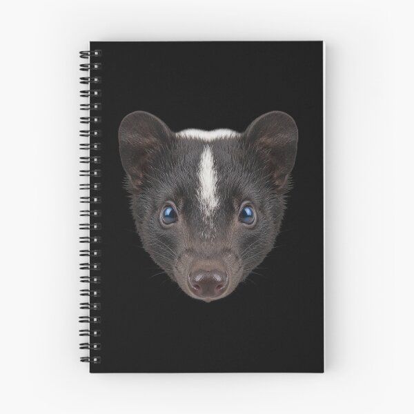Item preview, Skunk Face Portrait Cute Blue Eyes Wildlife Art designed and sold by cabana.space.