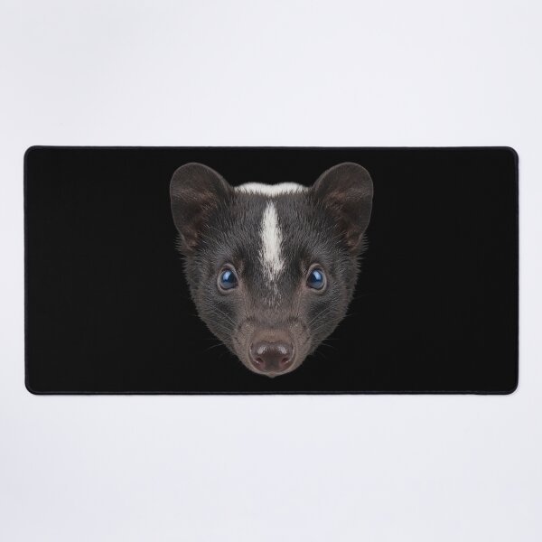 Item preview, Skunk Face Portrait Cute Blue Eyes Wildlife Art designed and sold by cabana.space.