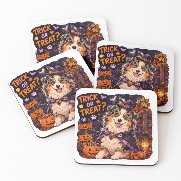 Item preview, Trick or Treat Witch Aussie Shepherd Design | Chaos Dogs Club Halloween designed and sold by DailyStruggleCo.