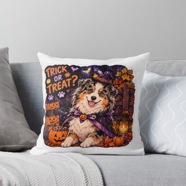 Item preview, Trick or Treat Witch Aussie Shepherd Design | Chaos Dogs Club Halloween designed and sold by DailyStruggleCo.