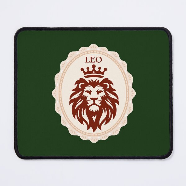 Item preview, Leo -maroon & beige lion designed and sold by priyankajustine.