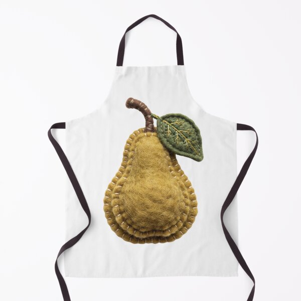 Item preview, Cozy Felt Pear with Leaf Handcrafted Fruit designed and sold by Mellow Doodle Co..