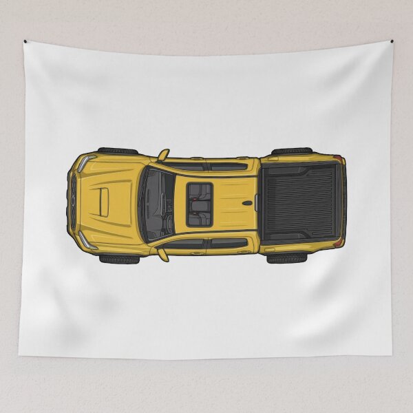 Item preview, Tacoma Truck Yellow Top-Down Illustration designed and sold by VenZolic.