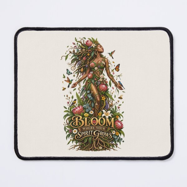 Item preview, Bloom Where Your Spirit Grows | Botanical Goddess Art | Mother Nature Illustration designed and sold by 'VARI'.