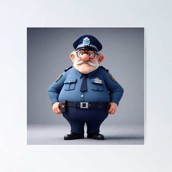 Item preview, Old Fart as a Policeman designed and sold by Colin Bentham.