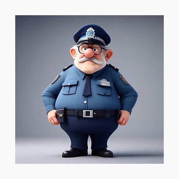 Item preview, Old Fart as a Policeman designed and sold by Colin Bentham.