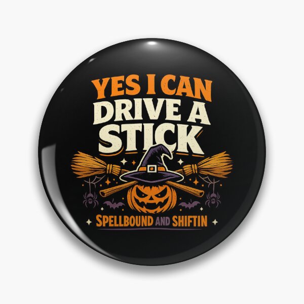 Item preview, Yes I Can Drive A Stick, Halloween Humor designed and sold by graphic-genie.