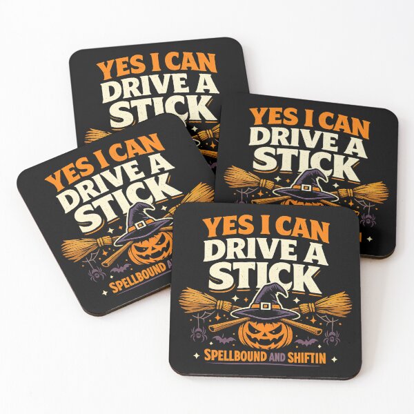 Item preview, Yes I Can Drive A Stick, Halloween Humor designed and sold by graphic-genie.
