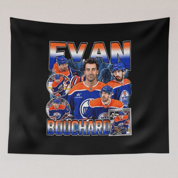 Item preview, Evan Bouchard Vintage Hockey  Oilers Retro designed and sold by Savannah207851.