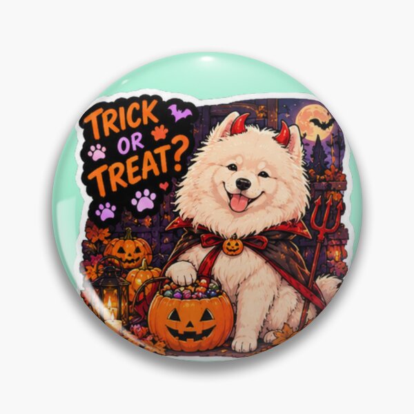Item preview, Trick or Treat Devil Samoyed Design | Chaos Dogs Club Halloween Costume designed and sold by DailyStruggleCo.