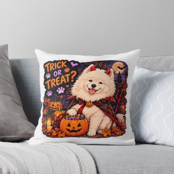 Item preview, Trick or Treat Devil Samoyed Design | Chaos Dogs Club Halloween Costume designed and sold by DailyStruggleCo.