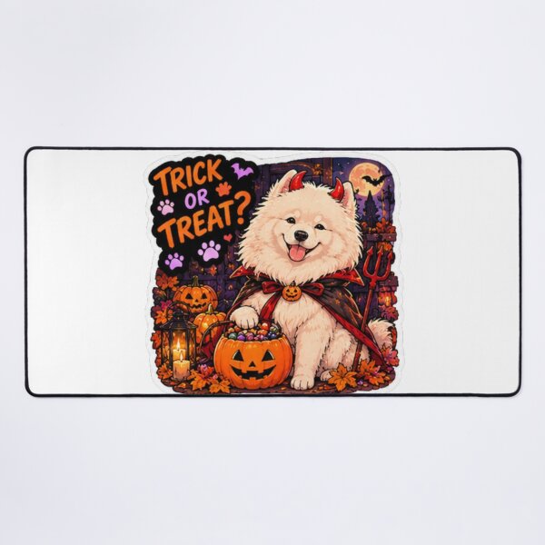 Item preview, Trick or Treat Devil Samoyed Design | Chaos Dogs Club Halloween Costume designed and sold by DailyStruggleCo.