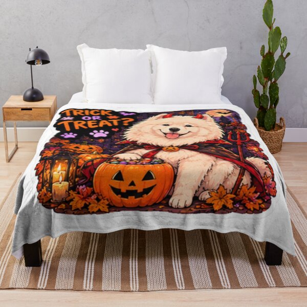 Item preview, Trick or Treat Devil Samoyed Design | Chaos Dogs Club Halloween Costume designed and sold by DailyStruggleCo.