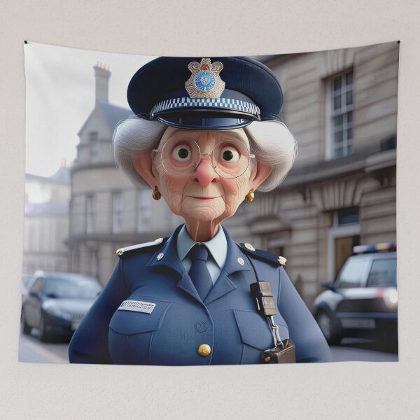 Item preview, Old Fart as a Police woman designed and sold by Colin Bentham.