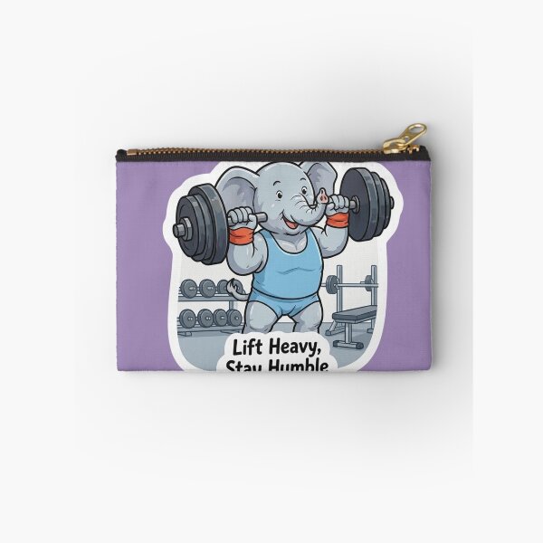 Item preview, Cute Elephant Weightlifter – Lift Heavy Stay Humble Gym Gift designed and sold by Isliath.