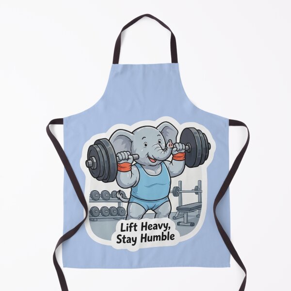 Item preview, Cute Elephant Weightlifter – Lift Heavy Stay Humble Gym Gift designed and sold by Isliath.