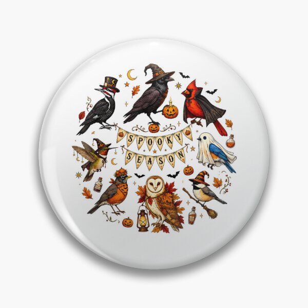 Item preview, Halloween Bird Crow Cardinal Owl Raven Spooky Season Nature designed and sold by alice12S56.