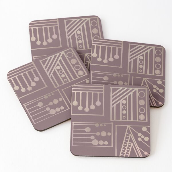 Item preview, Geometric Pattern in Brown and Beige  designed and sold by JaygiesDesign.