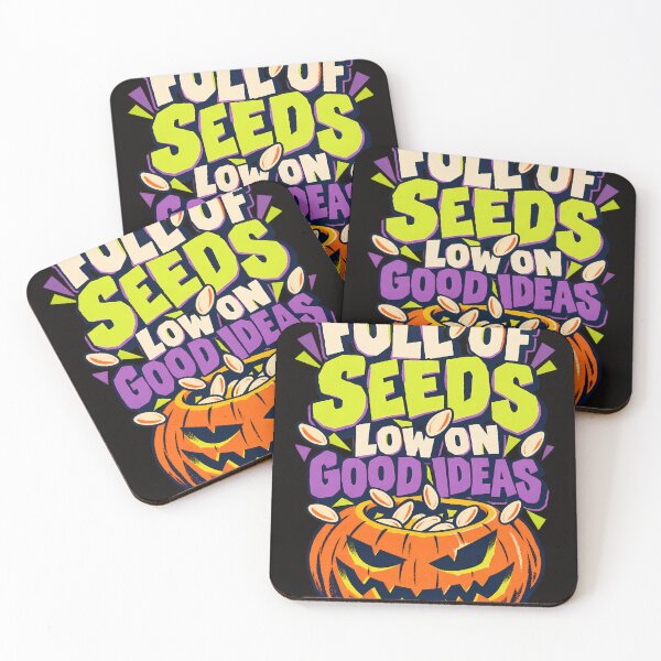 Item preview, Full of Seeds, Low on Good Ideas – Funny Halloween Pumpkin designed and sold by MiSuPa Studio.