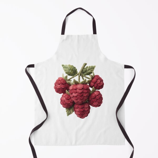 Item preview, Ripe Red Raspberries Cluster Stitch Art designed and sold by Mellow Doodle Co..