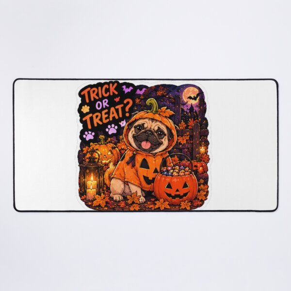 Item preview, Trick or Treat Pumpkin Pug Design | Chaos Dogs Club Halloween Costume designed and sold by DailyStruggleCo.