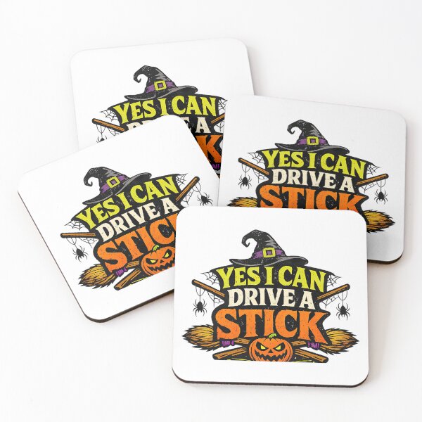 Item preview, Yes I Can Drive A Stick, Halloween Humor designed and sold by graphic-genie.