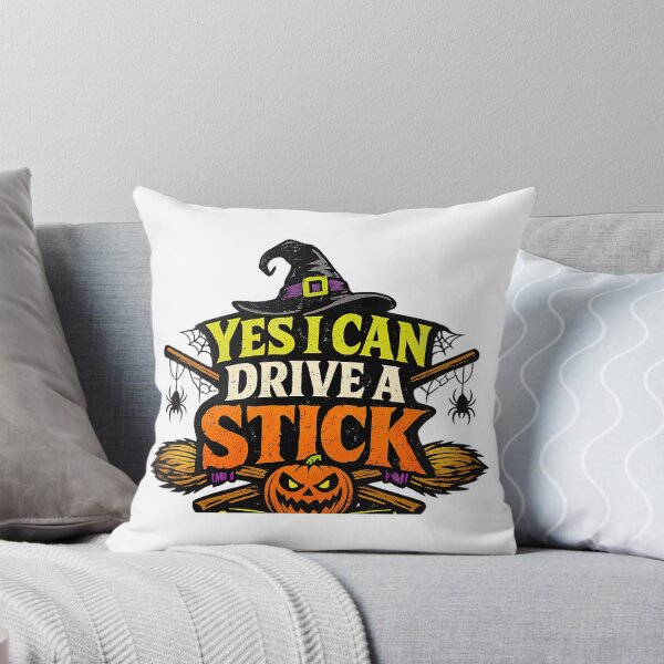 Item preview, Yes I Can Drive A Stick, Halloween Humor designed and sold by graphic-genie.