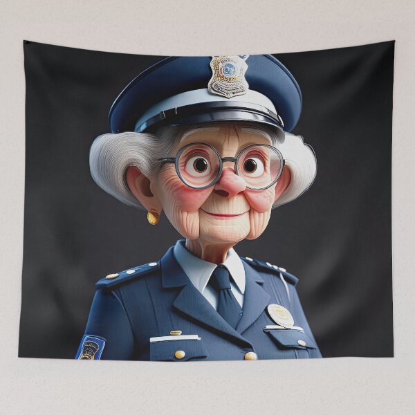 Item preview, Old Fart as a Police woman designed and sold by Colin Bentham.