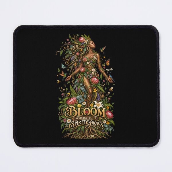 Item preview, Bloom Where Your Spirit Grows | Botanical Goddess Art | Mother Nature Illustration designed and sold by 'VARI'.