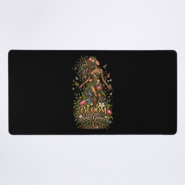 Item preview, Bloom Where Your Spirit Grows | Botanical Goddess Art | Mother Nature Illustration designed and sold by 'VARI'.