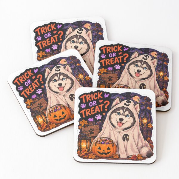 Item preview, Trick or Treat Ghost Husky Design | Chaos Dogs Club Halloween Costume designed and sold by DailyStruggleCo.