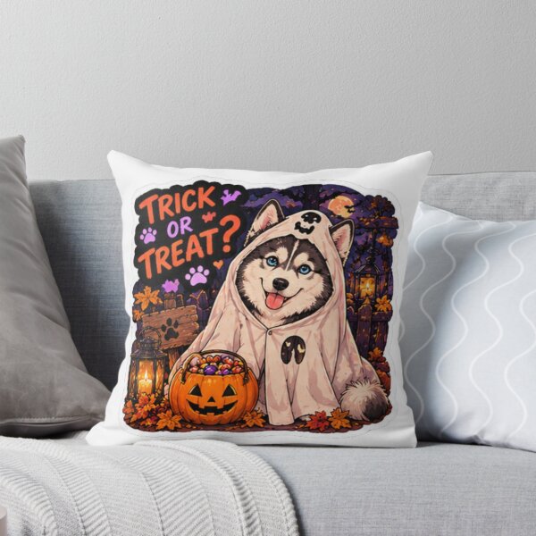 Item preview, Trick or Treat Ghost Husky Design | Chaos Dogs Club Halloween Costume designed and sold by DailyStruggleCo.