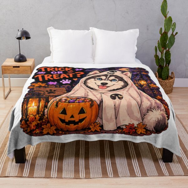 Item preview, Trick or Treat Ghost Husky Design | Chaos Dogs Club Halloween Costume designed and sold by DailyStruggleCo.