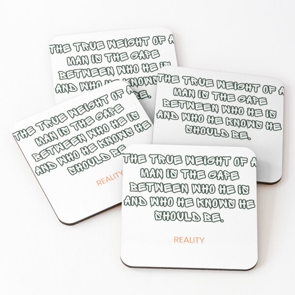Item preview, True Weight Of A Man Reality Motivational Quote designed and sold by Mr besho.
