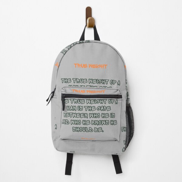 Item preview, True Weight Of A Man Reality Motivational Quote designed and sold by Mr besho.