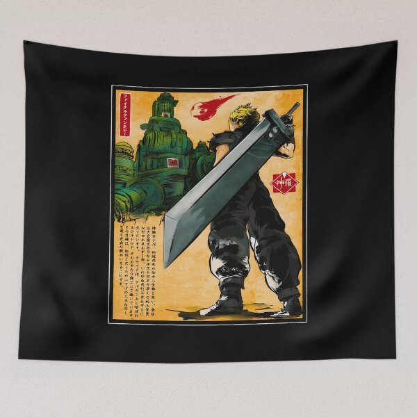 Item preview, Final Fantasy VII Cloud Buster Sword Retro Anime Tee designed and sold by KatelynS301549.
