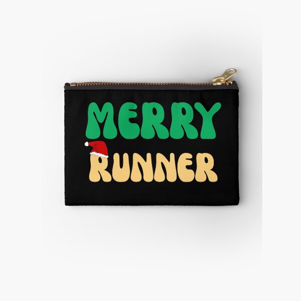 Item preview, Retro Merry Runner Christmas Running Marathon designed and sold by mumchaosdesigns.
