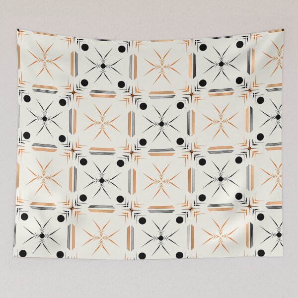 Item preview, Elegance of Orange designed and sold by Space & Care - Art Deco GeoMetrica.