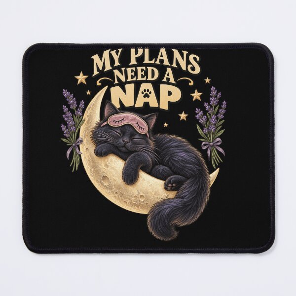 Item preview, My Plans Need A Nap Sleeping Cat designed and sold by Svenniibee.