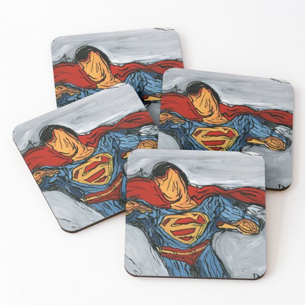 Item preview, Superman Flying Hero Expressive Pop Art Painting designed and sold by Dwaalhaas.com.